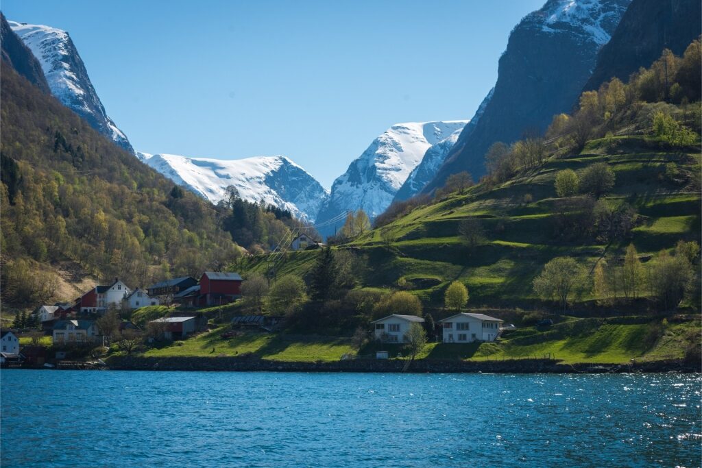 Beautiful landscape of Flåm