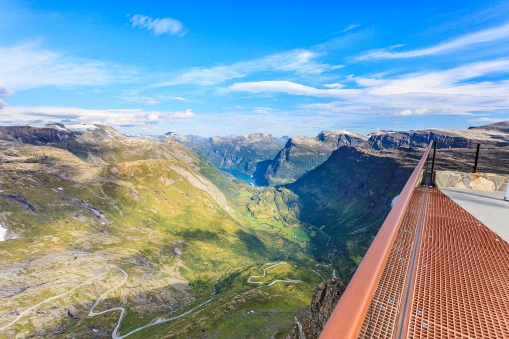 View from Geiranger Skywalk