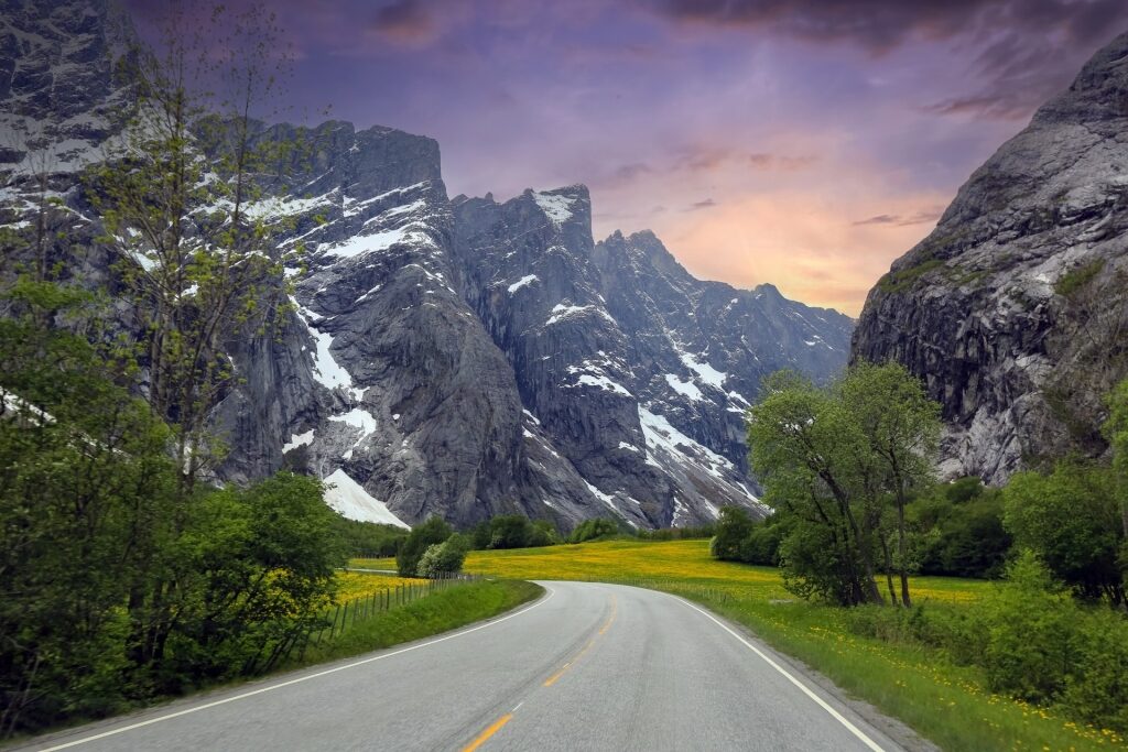 Beautiful landscape of Trollveggen