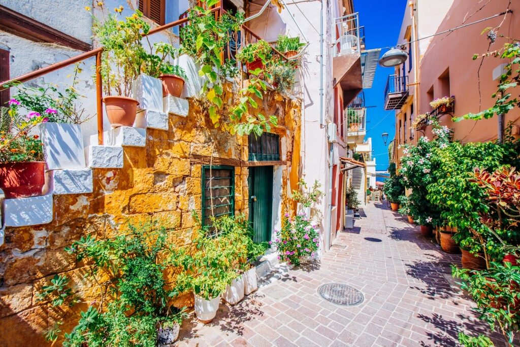 Street view of Chania, Crete