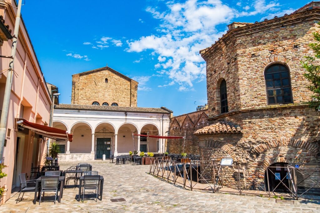 Street view of Ravenna, Italy