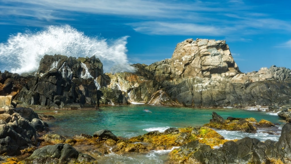 Rugged landscape of Conchi Natural Pool 