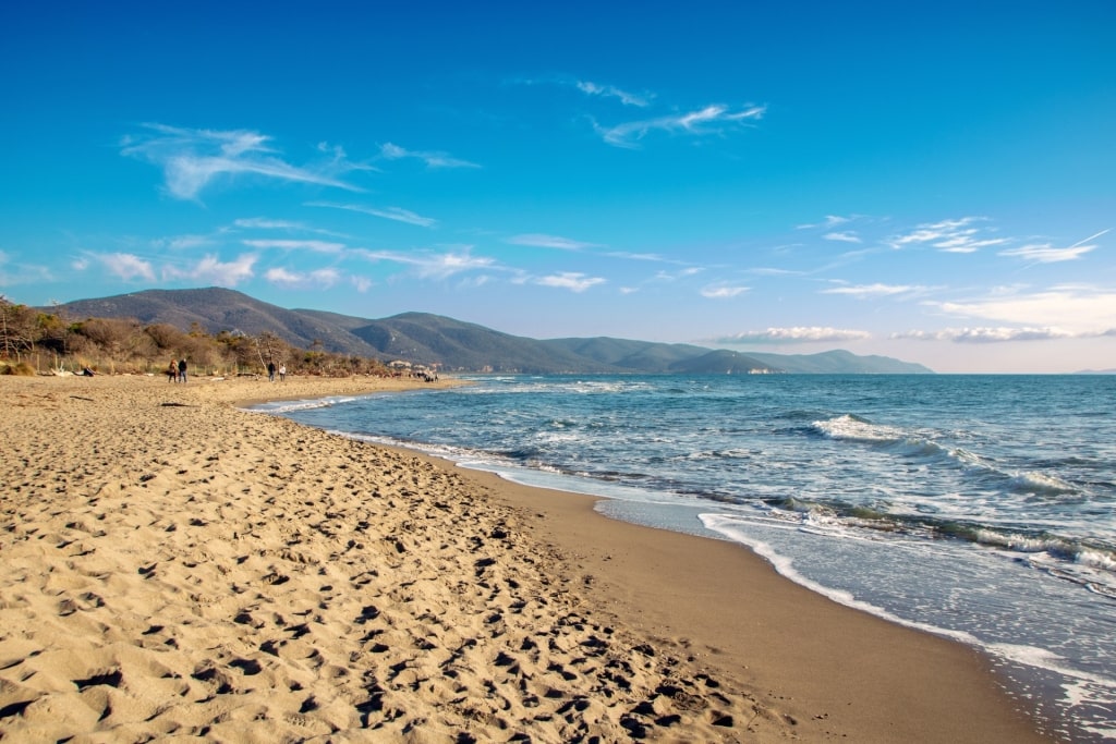 Marina di Alberese in Maremma National Park, one of the best beaches in Italy