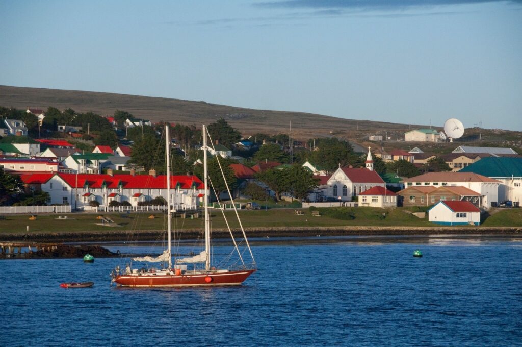 Quaint waterfront of Port Stanley, Falkland Islands