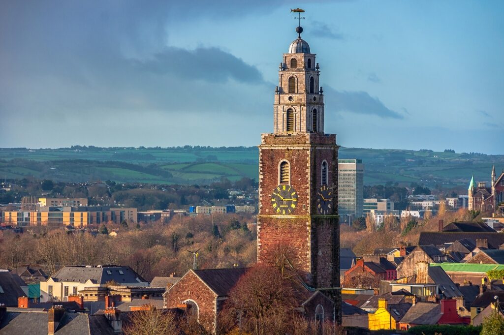 View of the tower of St. Anne's Church