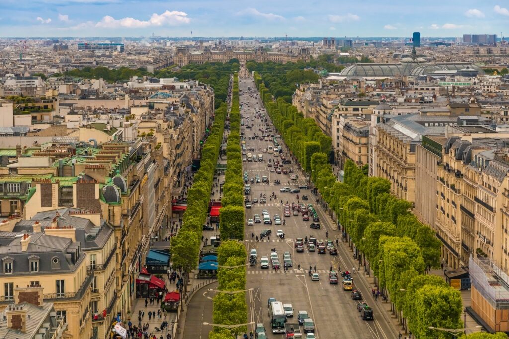 Champs Elysees 8th Arrondissement of Paris | Tote Bag