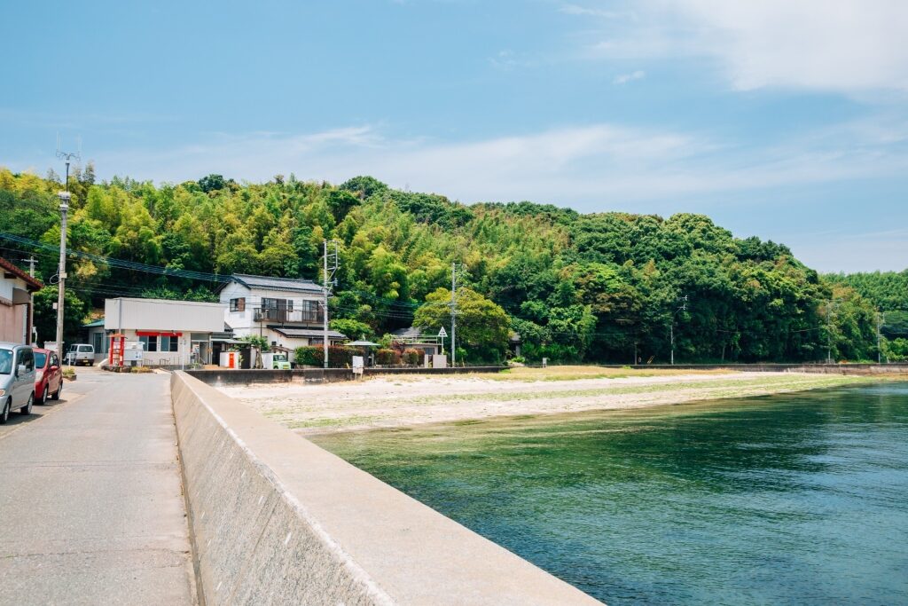 Quiet shoreline of Nokonoshima Island, Fukuoka 