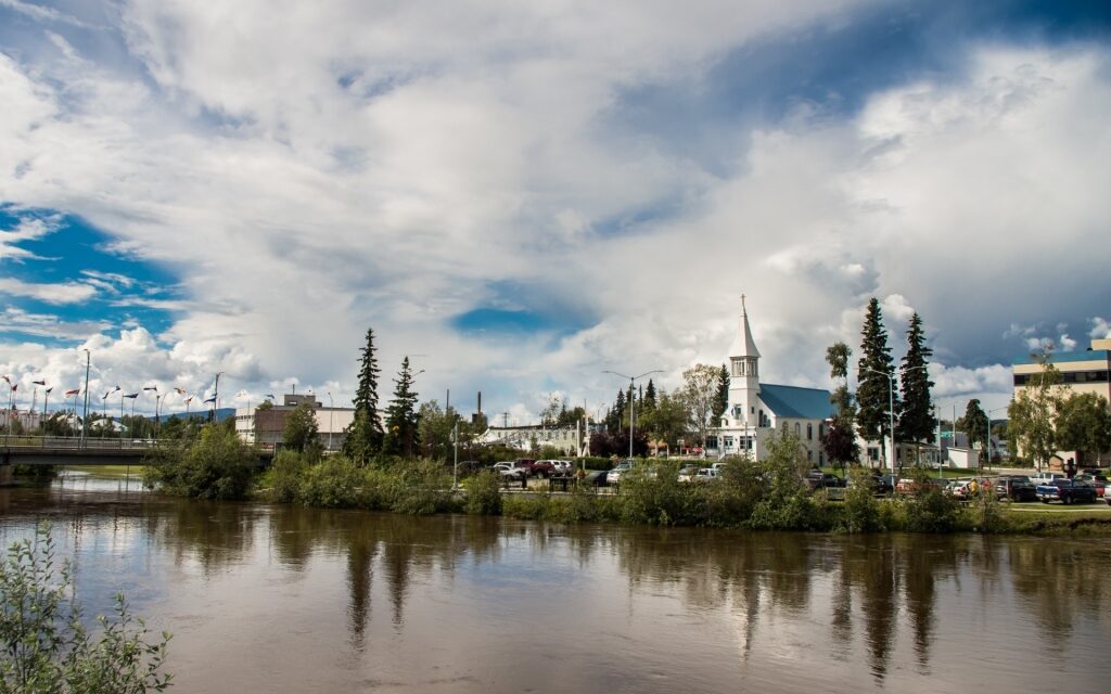 Waterfront view of Fairbanks