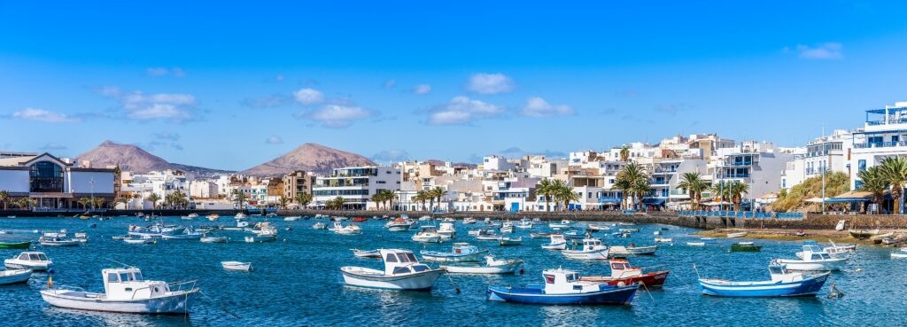 Scenic waterfront of Lanzarote