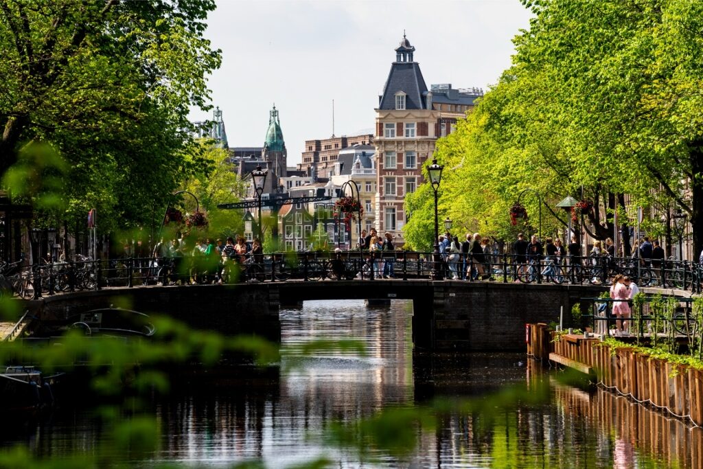View of the Canal Ring in Amsterdam, The Netherlands