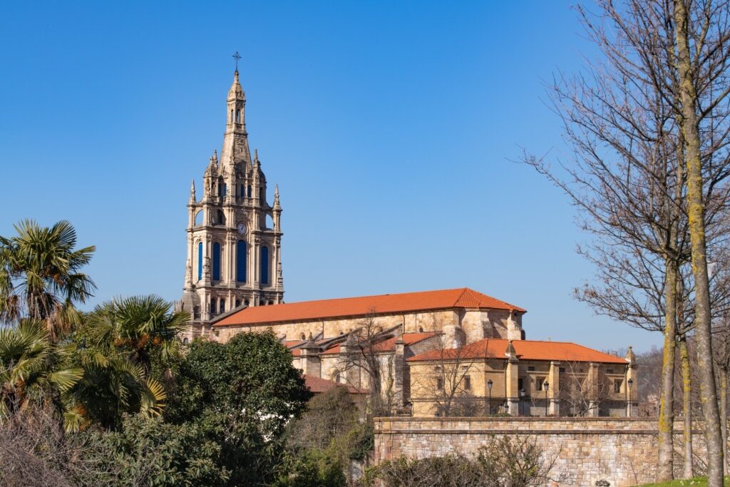 Beautiful church of the Basilica of Begoña
