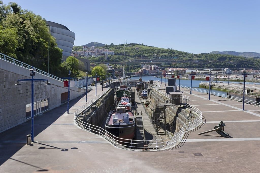 Street view of the Bilbao Maritime Museum