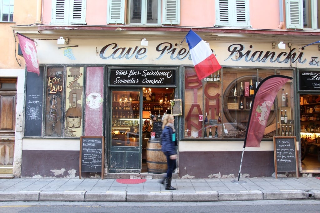 Famous wine shop Cave Bianchi