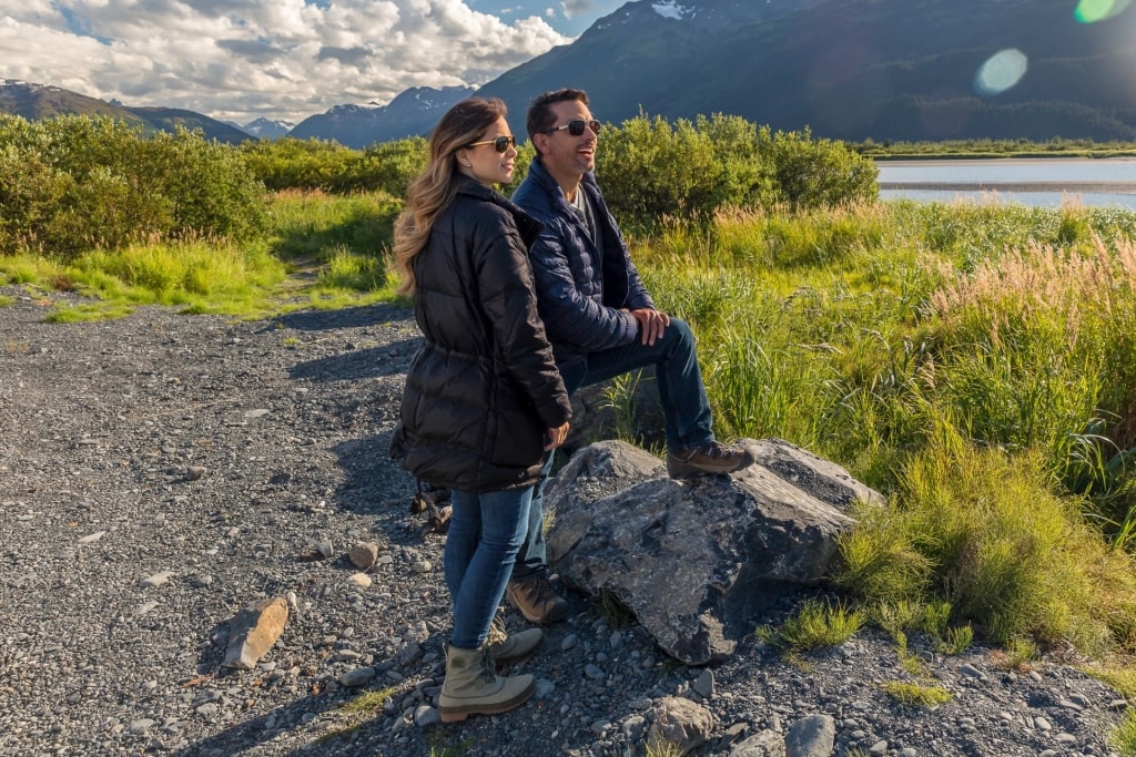 Couple at the Alaska Wildlife Conservation Center