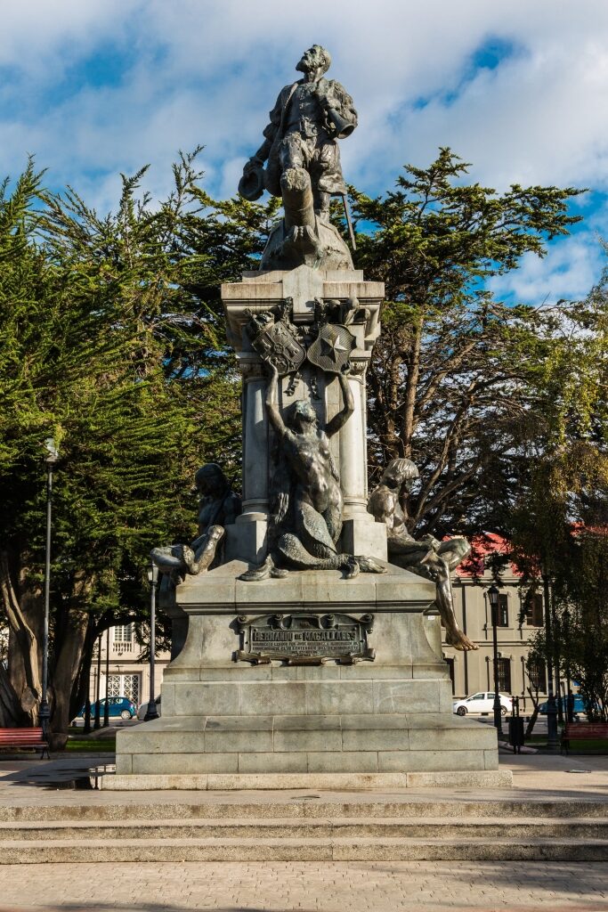 Statue of Magellan at the Plaza Muñoz Gamero