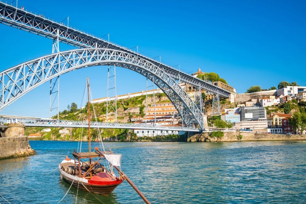 Scenic landscape of Porto and the river