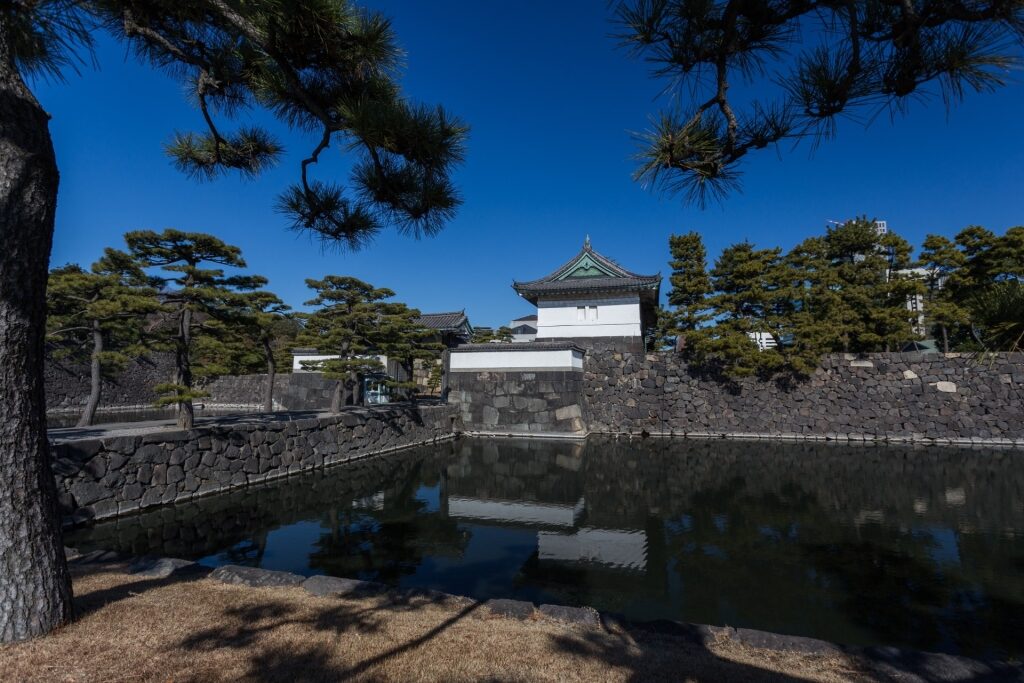 View of the historic Imperial Palace, Tokyo