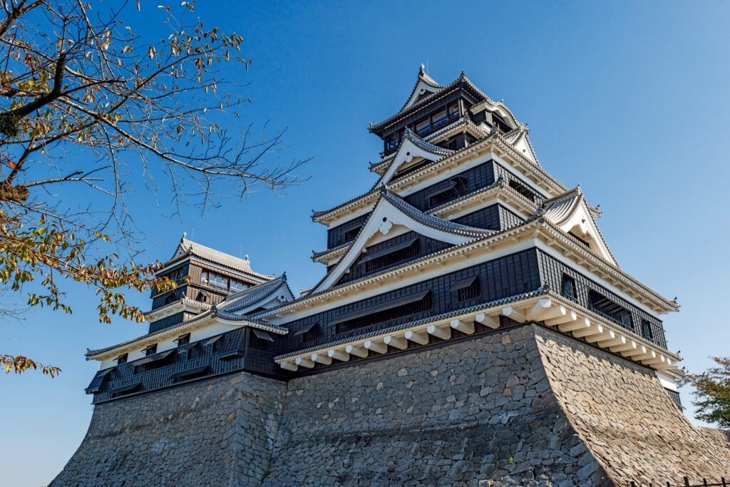 Majestic view of the Kumamoto Castle, Kumamoto