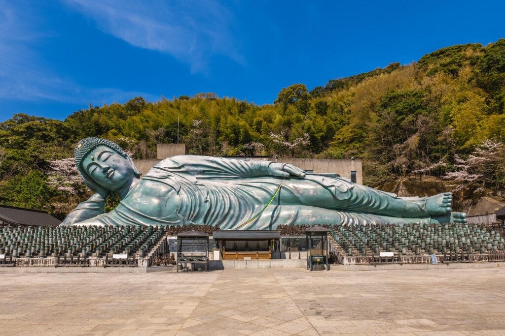 Iconic Reclining Buddha in Fukuoka