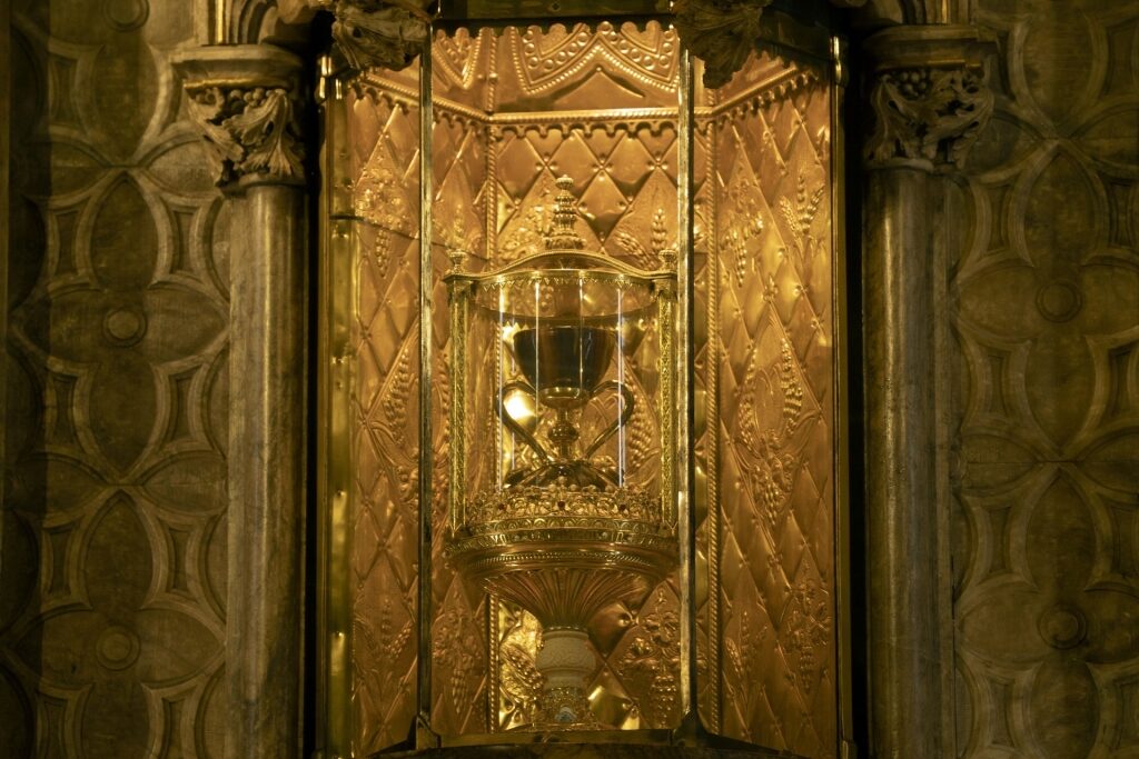 Holy Chalice inside the Valencia Cathedral