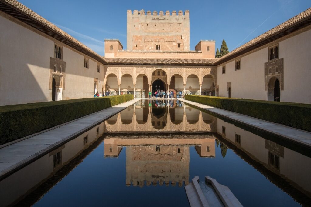 Moorish architecture of Alhambra Palace