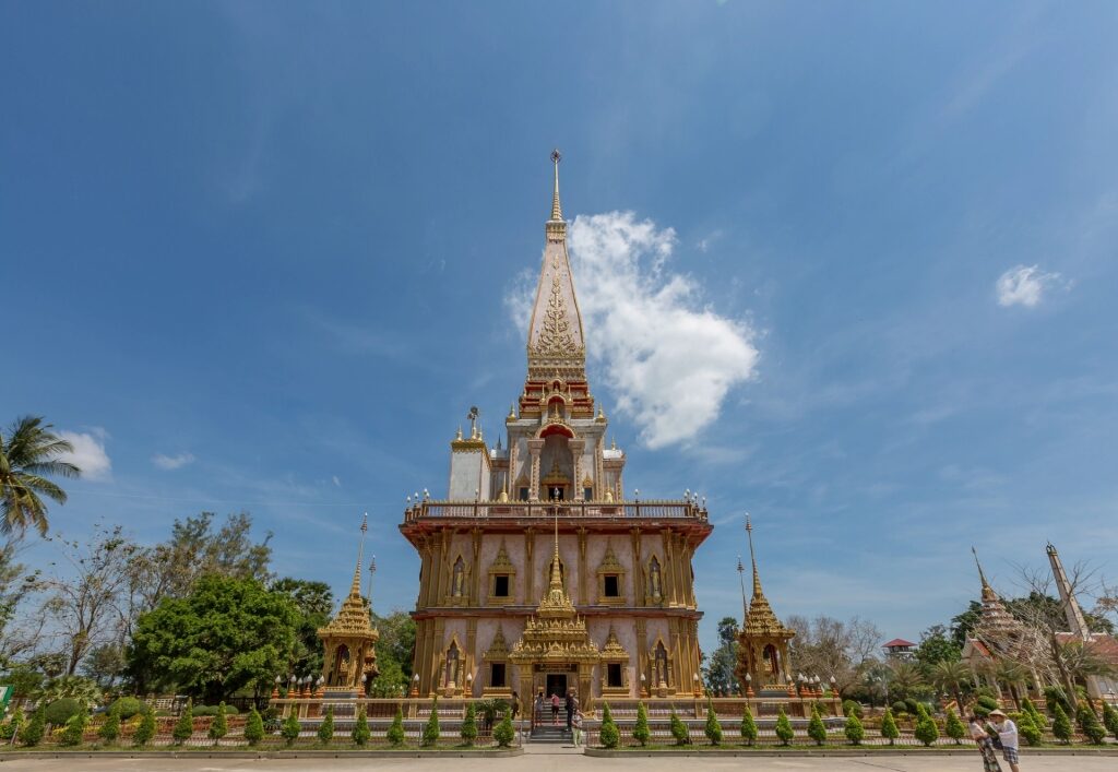 Street view of the temple of Wat Chalong