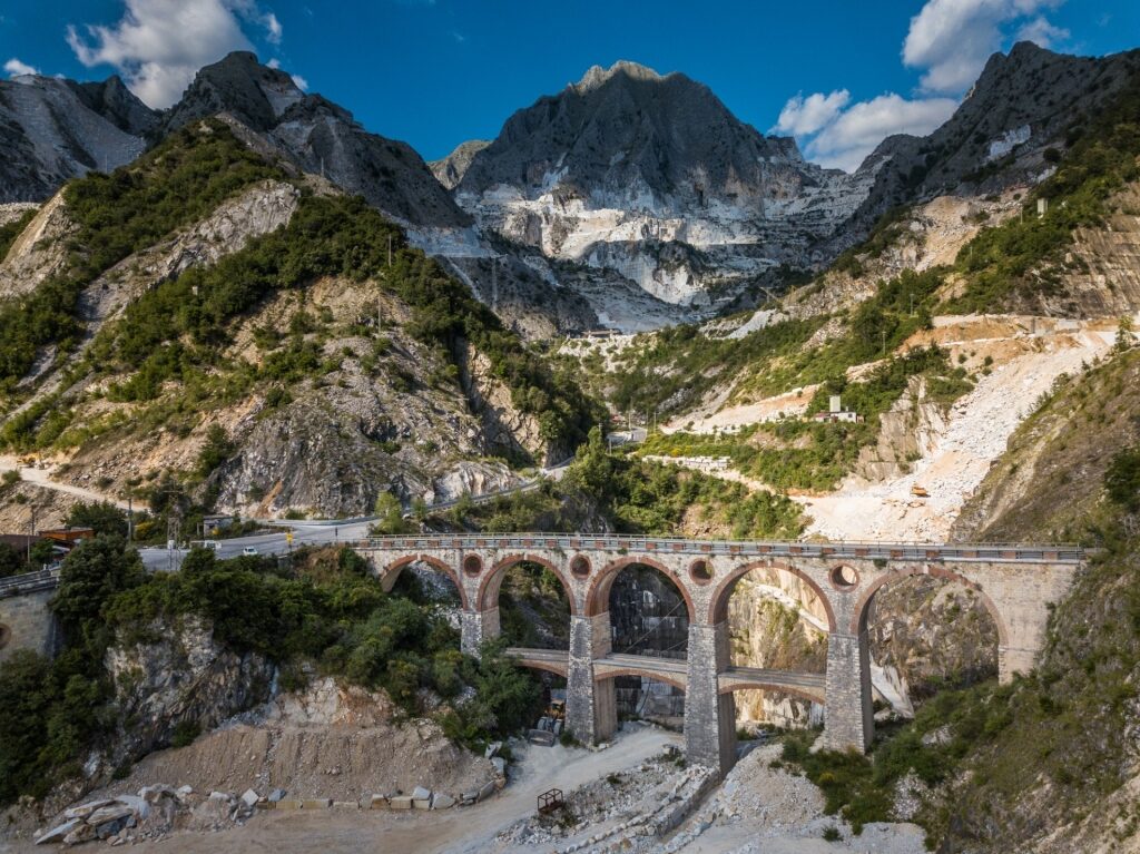 Beautiful landscape of Carrara