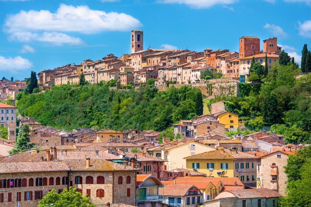 Quaint town of Colle di Val d’Elsa