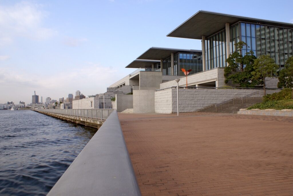Pretty view of the Hyogo Prefectural Museum of Art