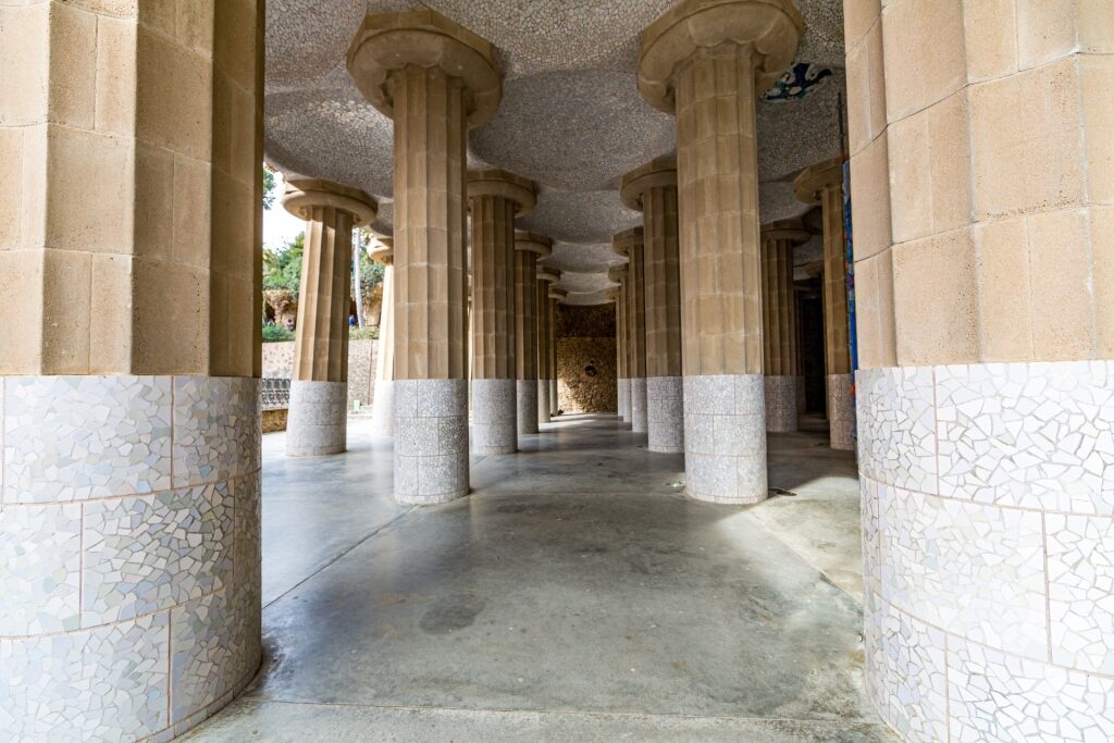 Unique columns of Sala Hipòstila, Park Güell