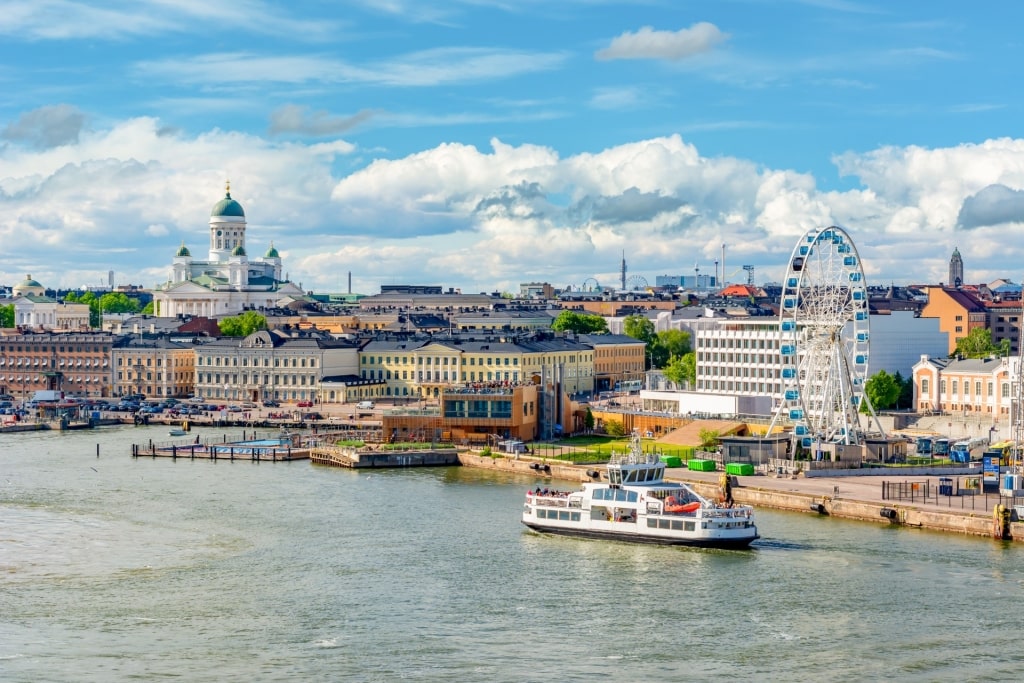 Beautiful waterfront of Helsinki