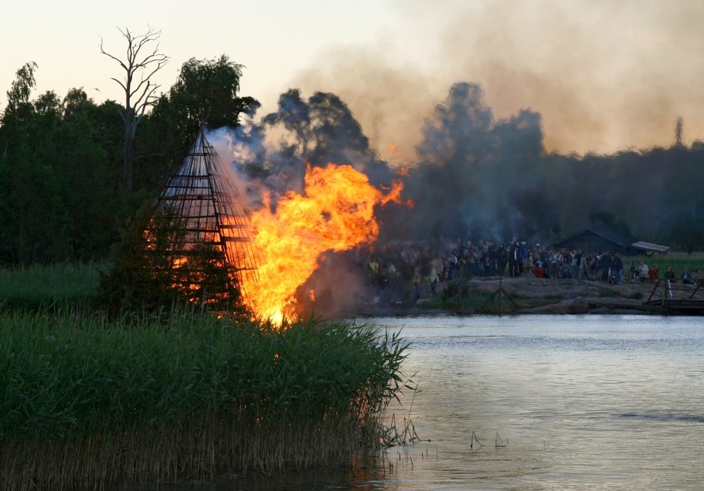 Midsummer celebration in Finland