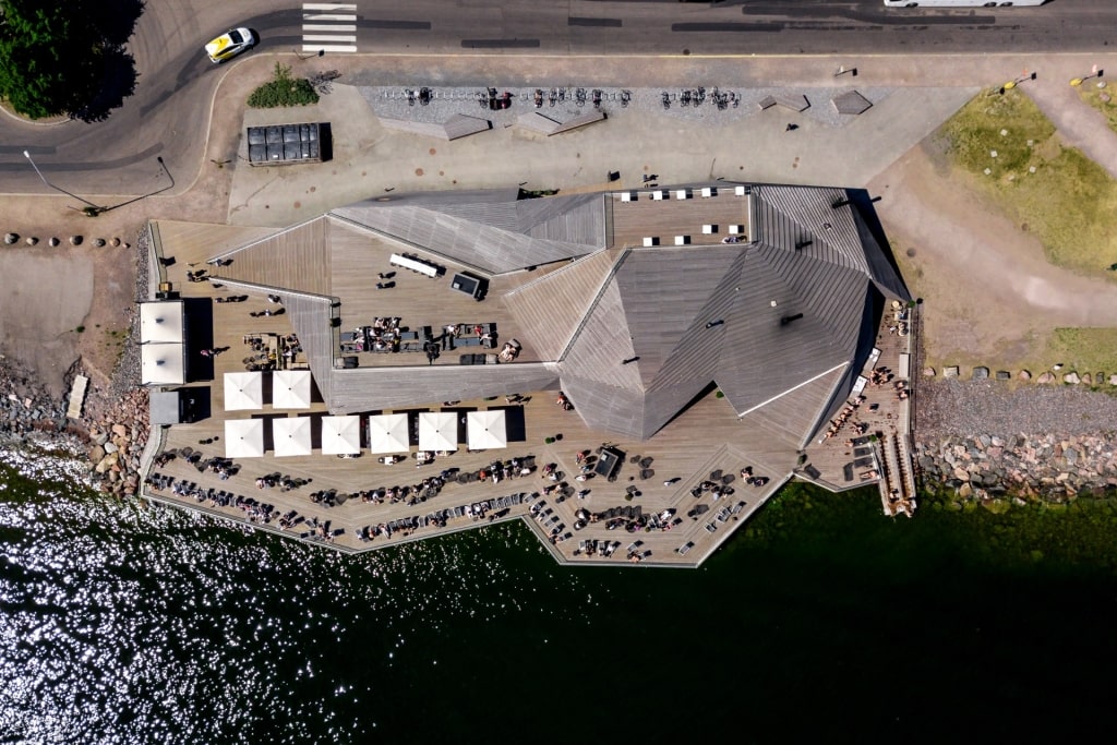 Aerial view of Löyly sauna