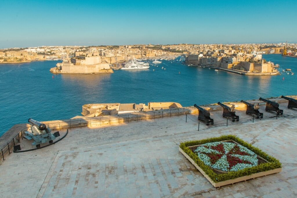 View of Valletta from Upper Barrakka Gardens
