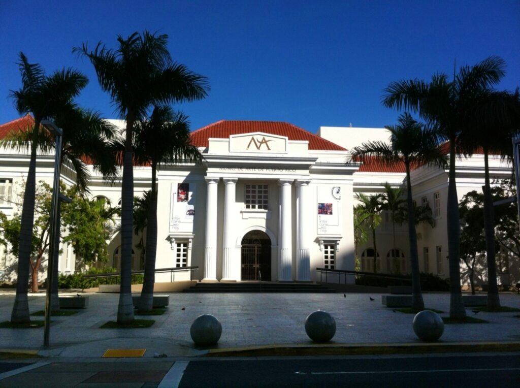 White facade of Puerto Rico Museum of Art, San Juan
