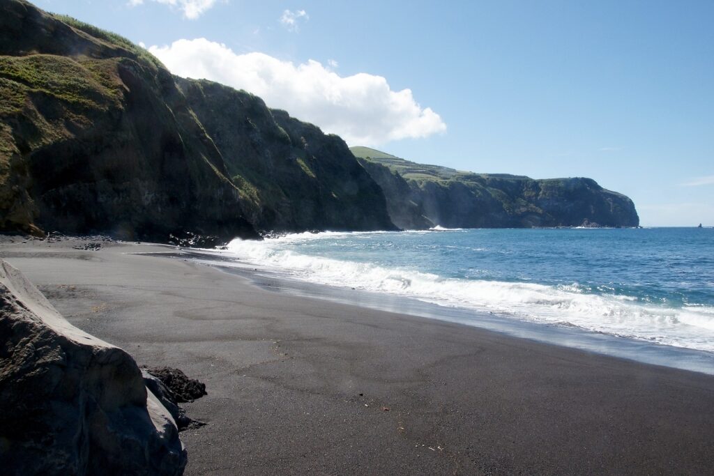 Praia dos Mosteiros, one of the best Azores beaches