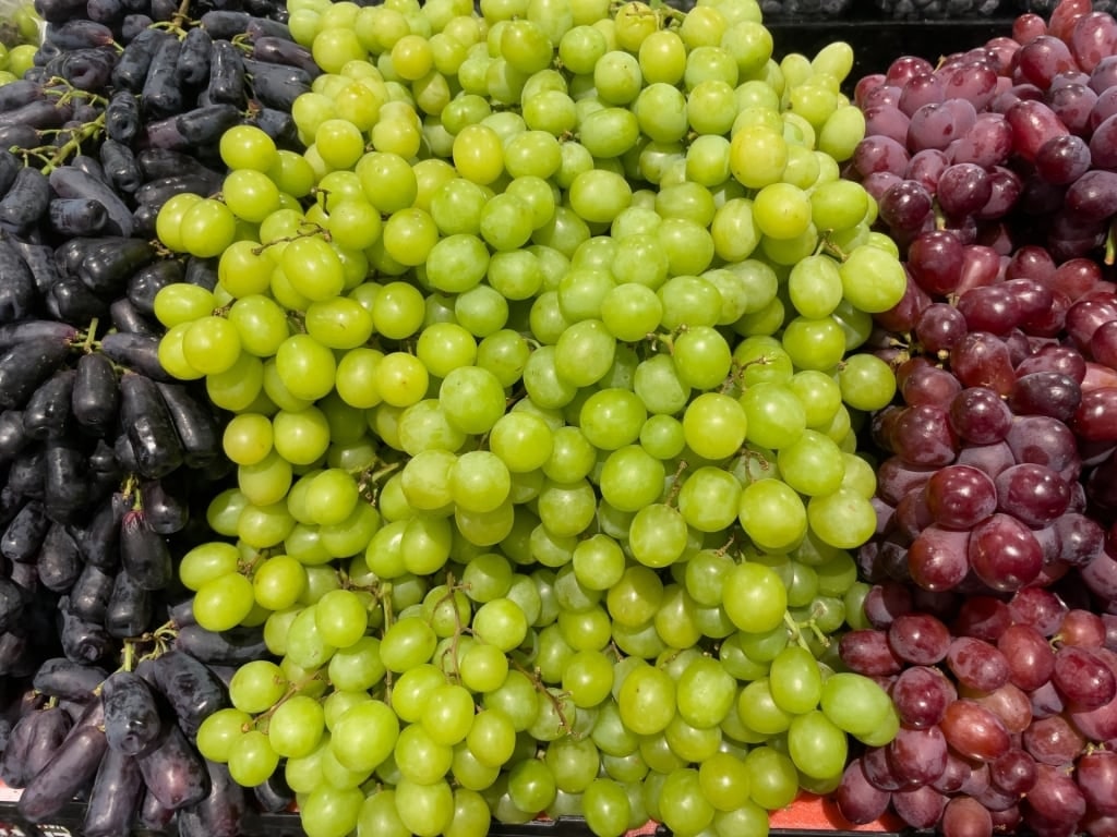 Grapes at a market in Barcelona