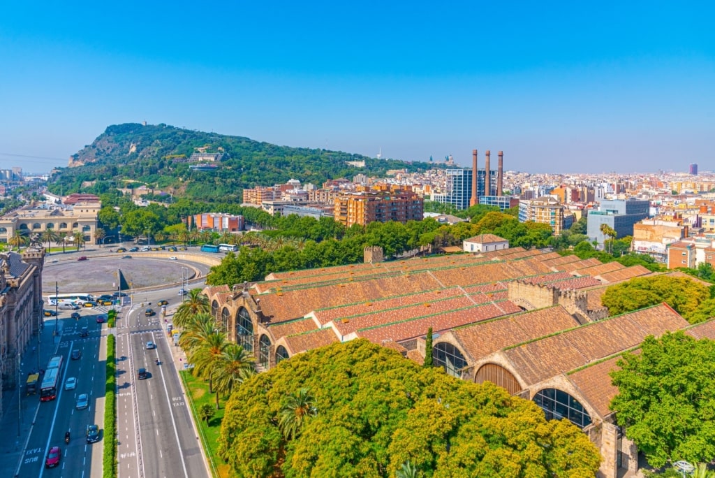 Aerial view of Barcelona Maritime Museum