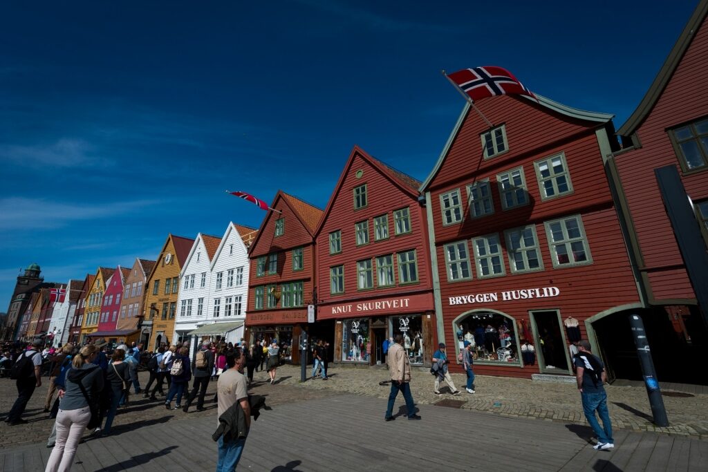 Street view of Bryggen