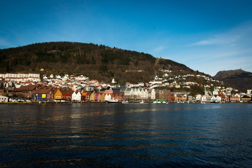 Beautiful waterfront of Bryggen in Bergen Norway