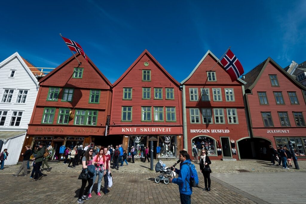 Street view of Bryggen