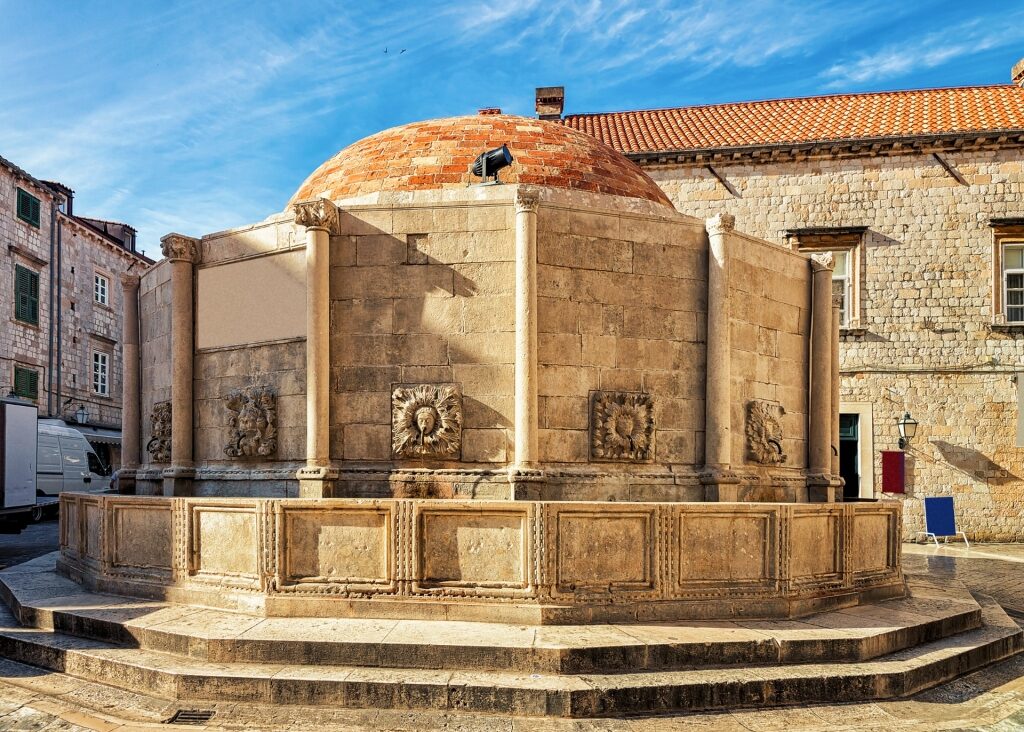 Historic site of Onofrio's Fountain, Dubrovnik