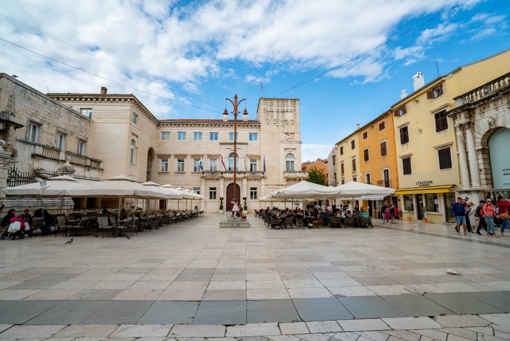 Street view of Zadar Old Town