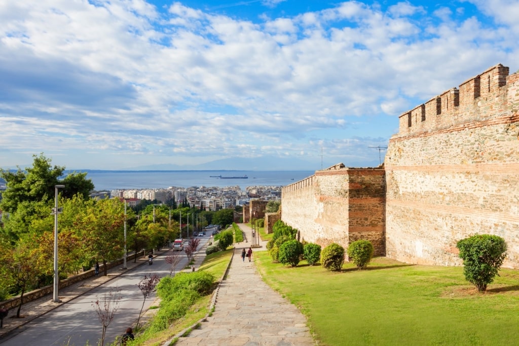 View from the Old Town of Thessaloniki, Greece