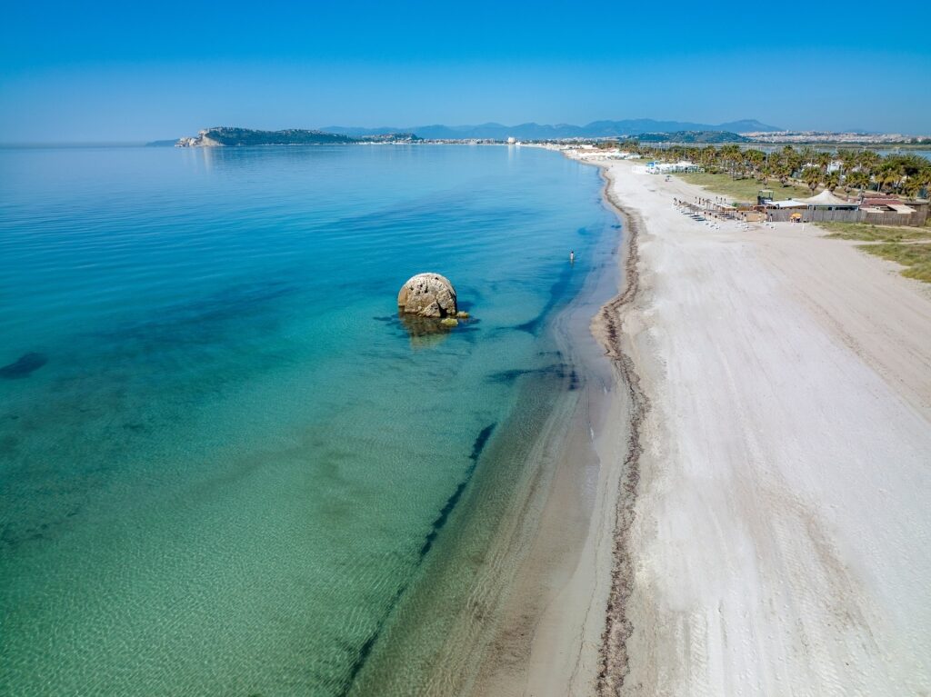 White sands of Poetto Beach, Cagliari