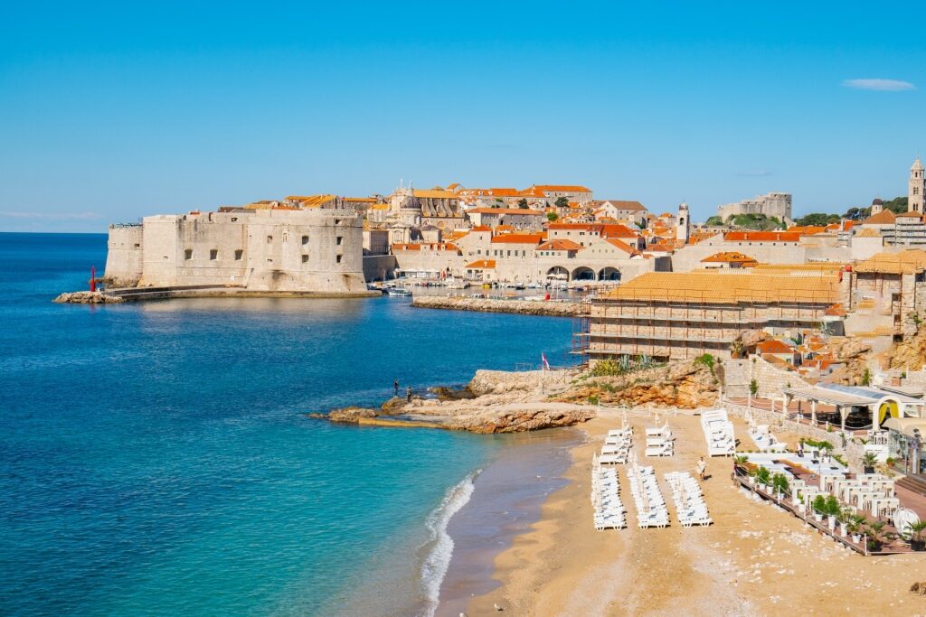Beautiful coastline of Dubrovnik, Croatia
