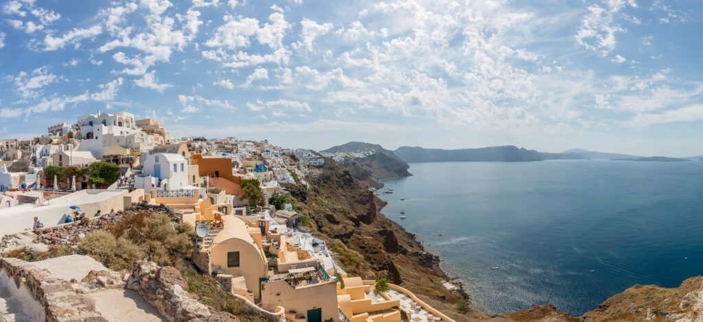 Santorini, one of the best places to visit in October