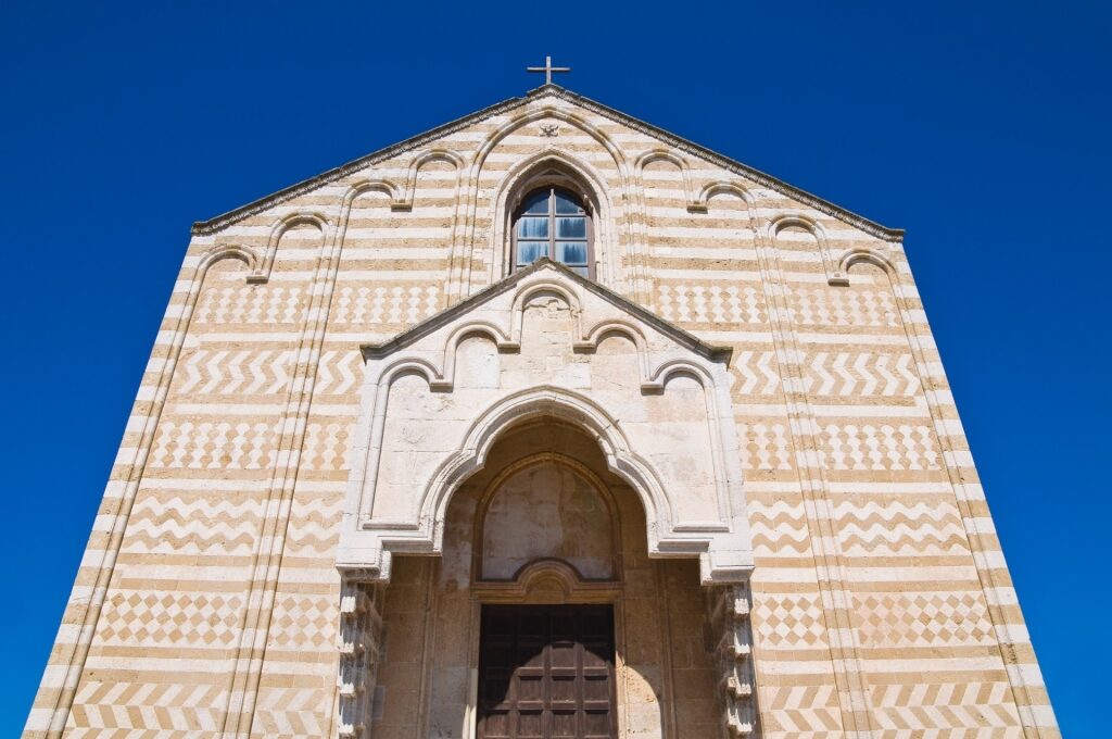 Unique exterior of Chiesa Santa Maria del Casale