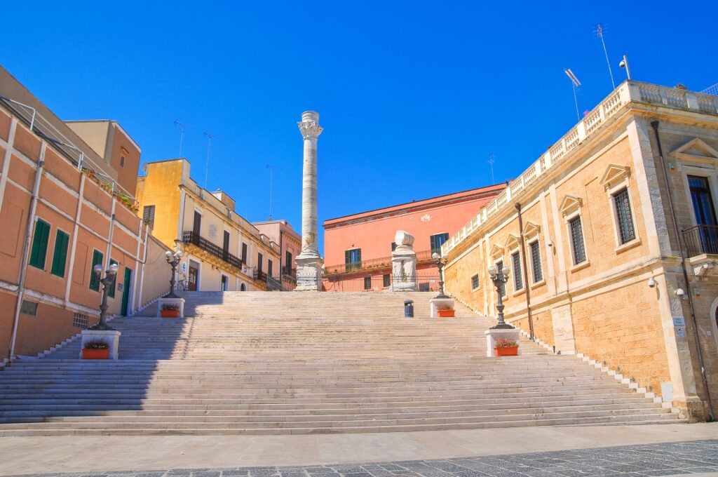 Street view of Brindisi, Italy