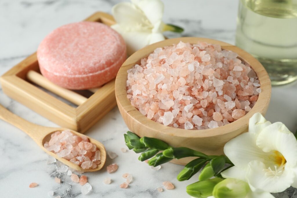 Salt bath products